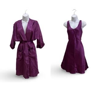 Go Softly Purple Peignoir Set